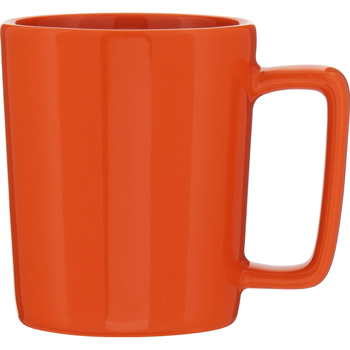 14 oz Madrid Ceramic Mug (Orange) view 2