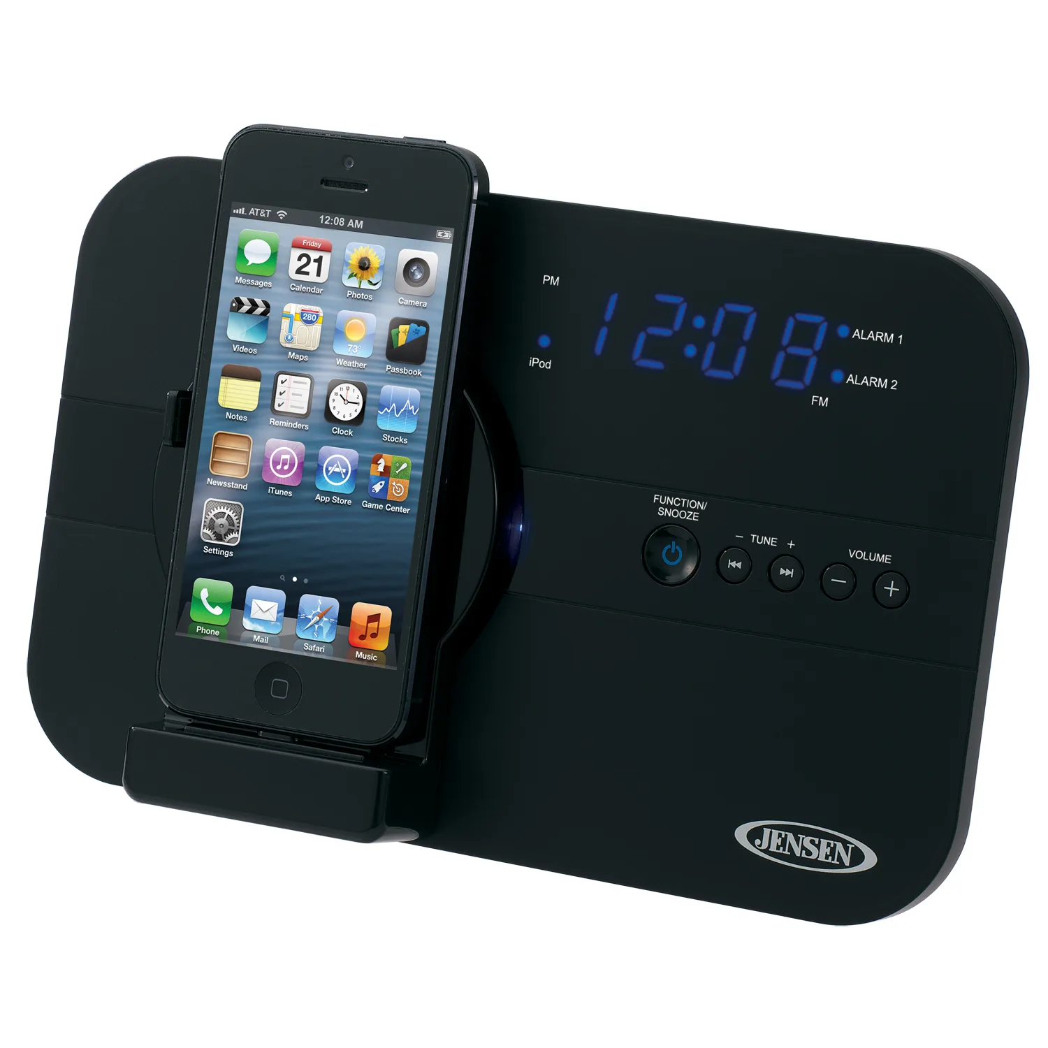 Jensen® Docking Digital Music System for Lightning Connector Devices