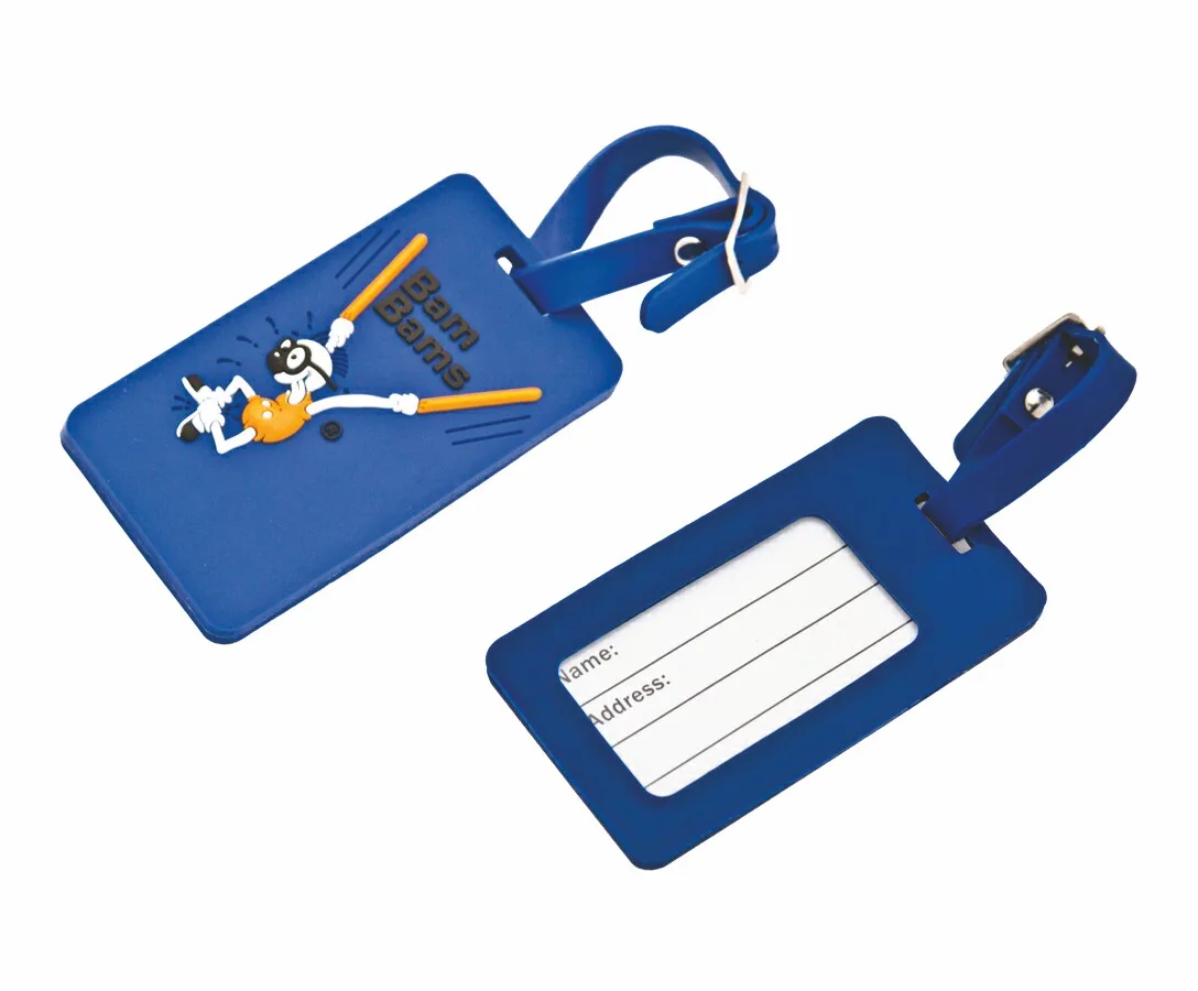 Soft PVC 2D Luggage Tag (2.95"x4.3" - 0.196" Thick)