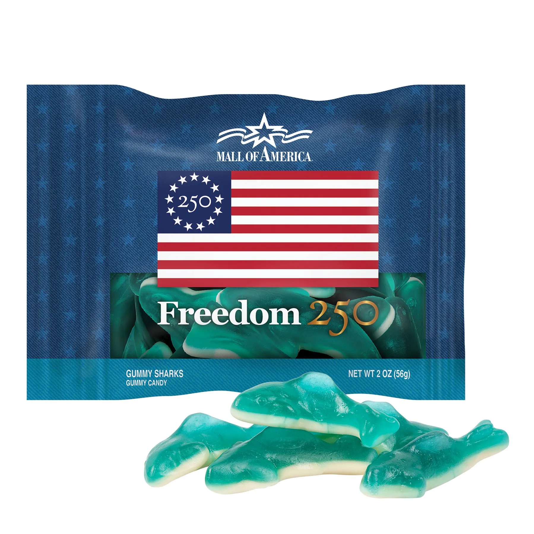 Freedom 250- 2oz. Digibag™- Gummy Sharks
