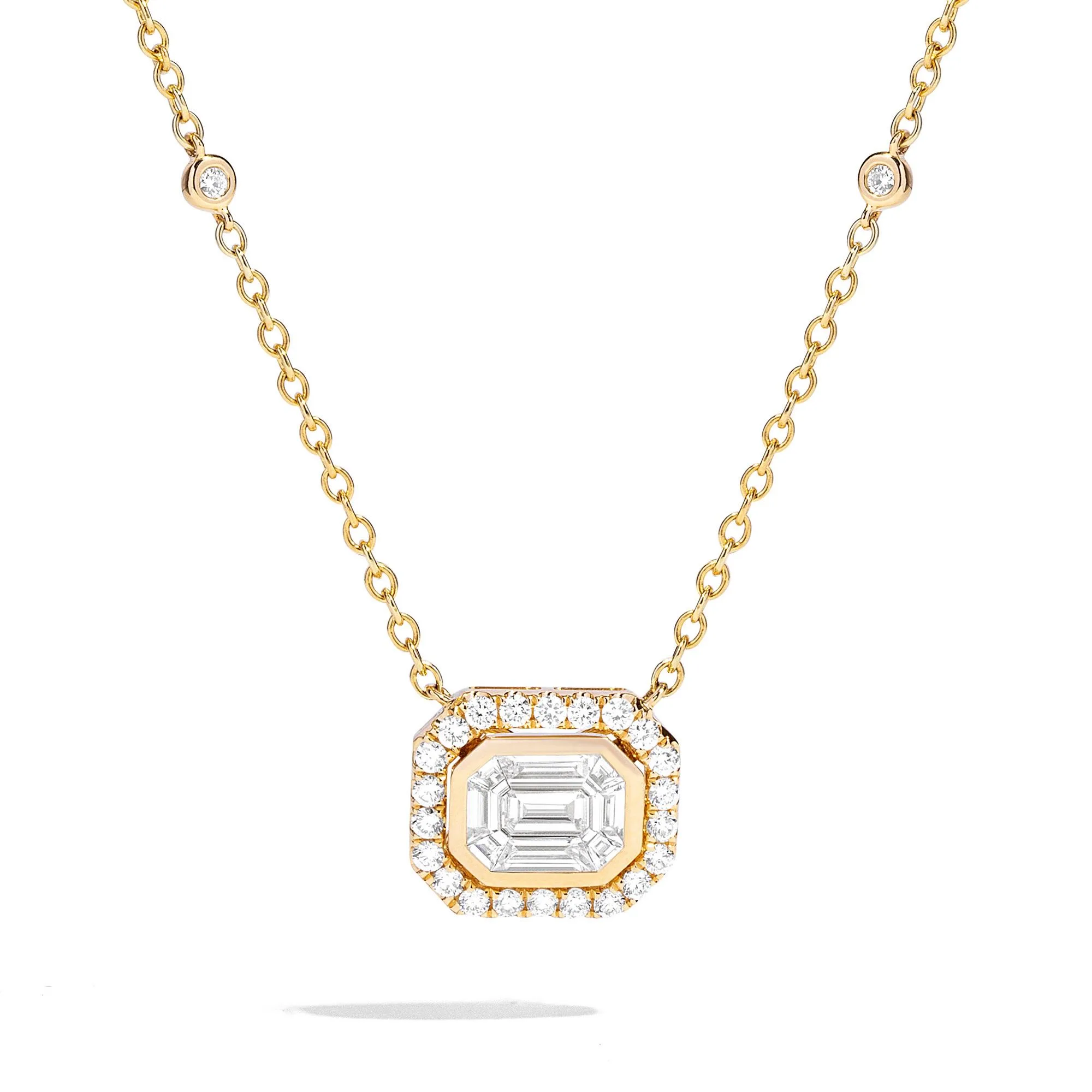 Jilco Inc Bezel Diamond Necklace - 1.00 Twt