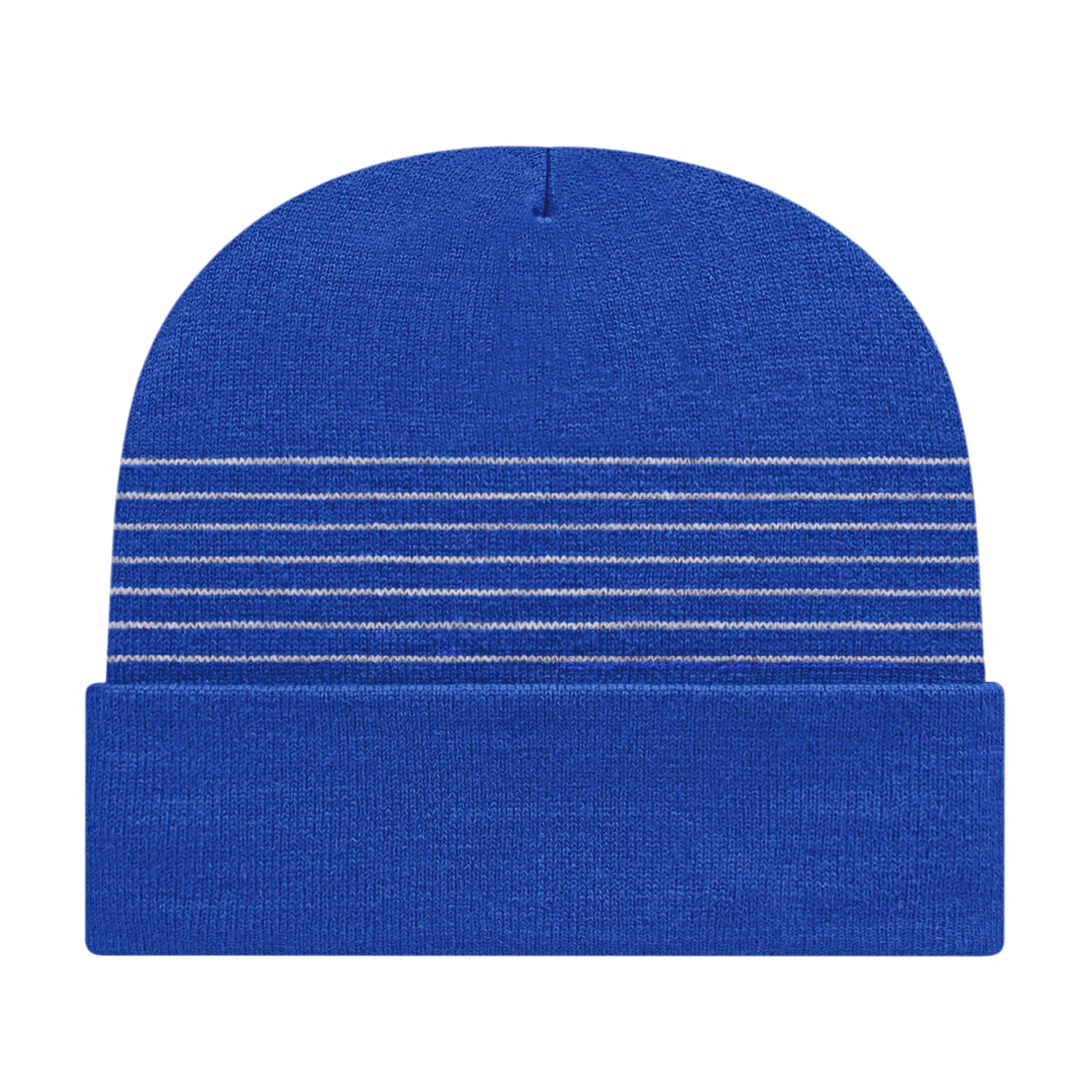 Thin Striped Knit Cap with Cuff view 6
