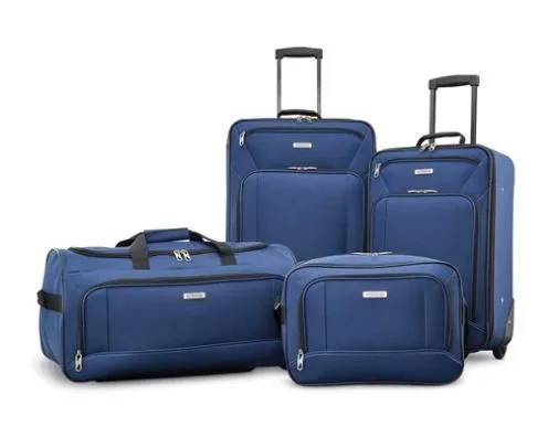 Samsonite® American Tourister® Navy Blue Fieldbrook Xlt 4 Piece Luggage Set