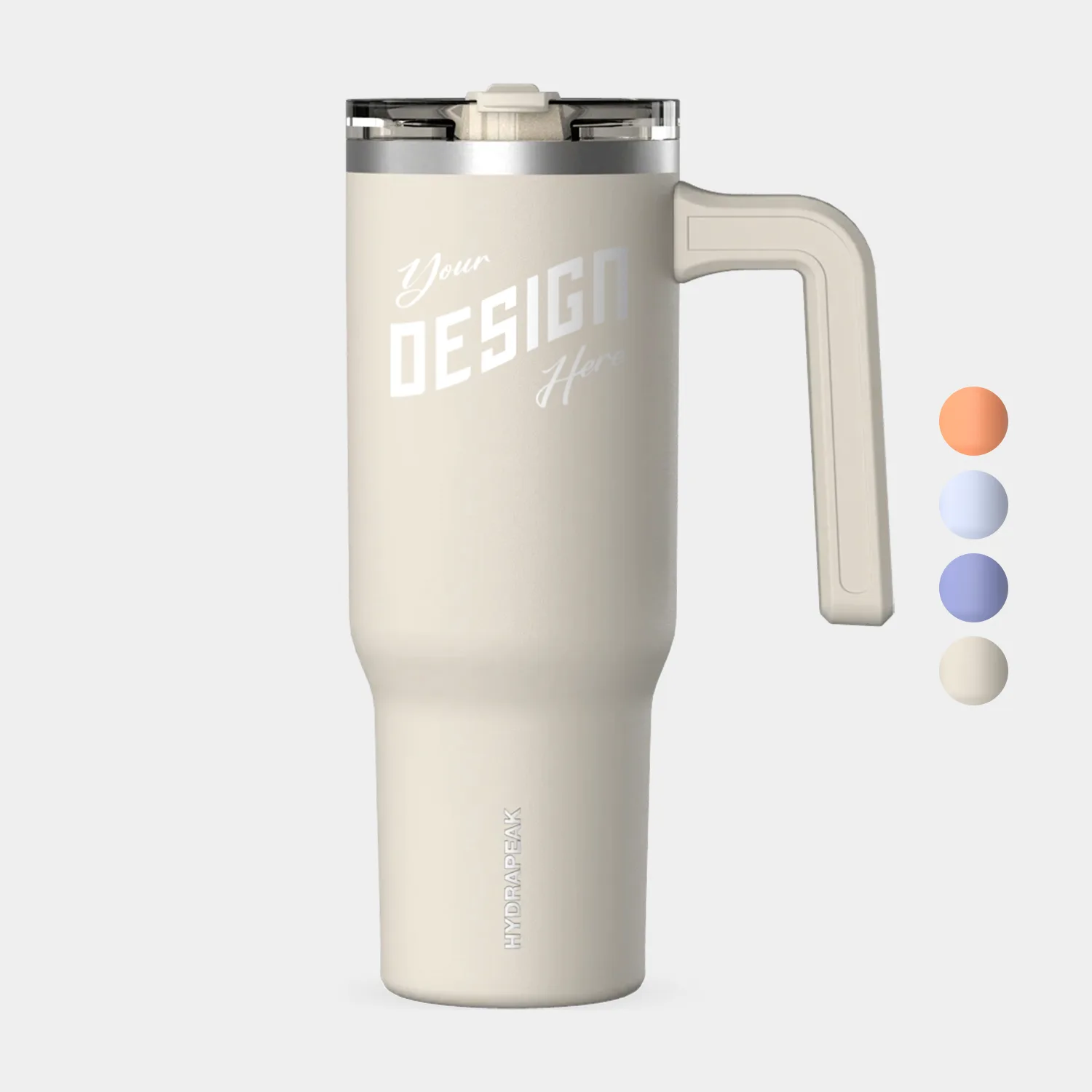 32 oz Hydrapeak® Stainless Steel Insulated Tumbler With Handle and Straw Lid