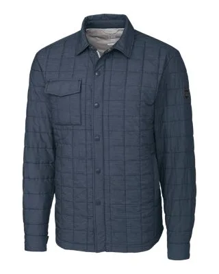 Cutter & Buck Rainier PrimaLoftÂ® Mens Big and Tall Eco Insulated Quilted Shirt Jacket view 3