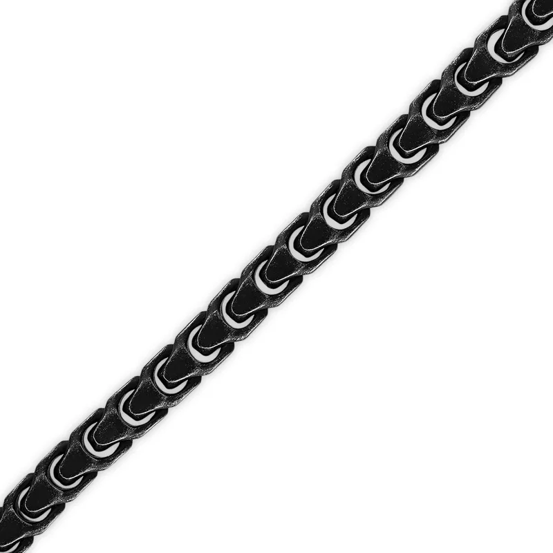 Bulova Jewelry Link™ 8 MM Black Stainless Steel Bracelet - Medium