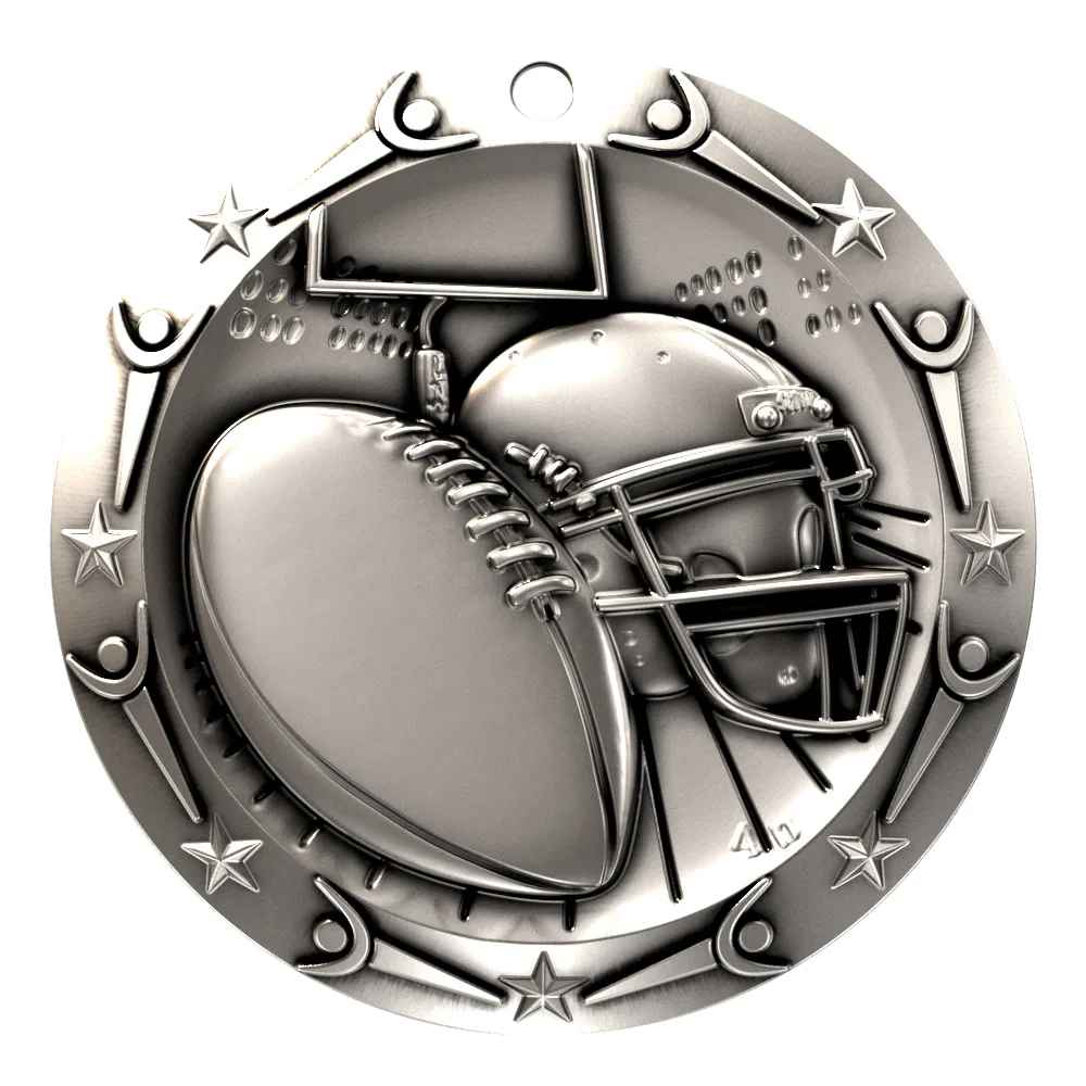 Antique Football World Class Medallion (3") view 4