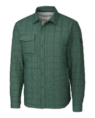 Cutter & Buck Rainier PrimaLoftÂ® Mens Eco Insulated Quilted Shirt Jacket view 5