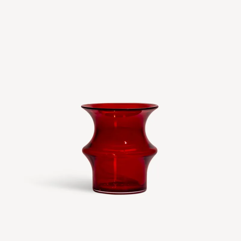 Kosta Boda Pagod Vase Small Red