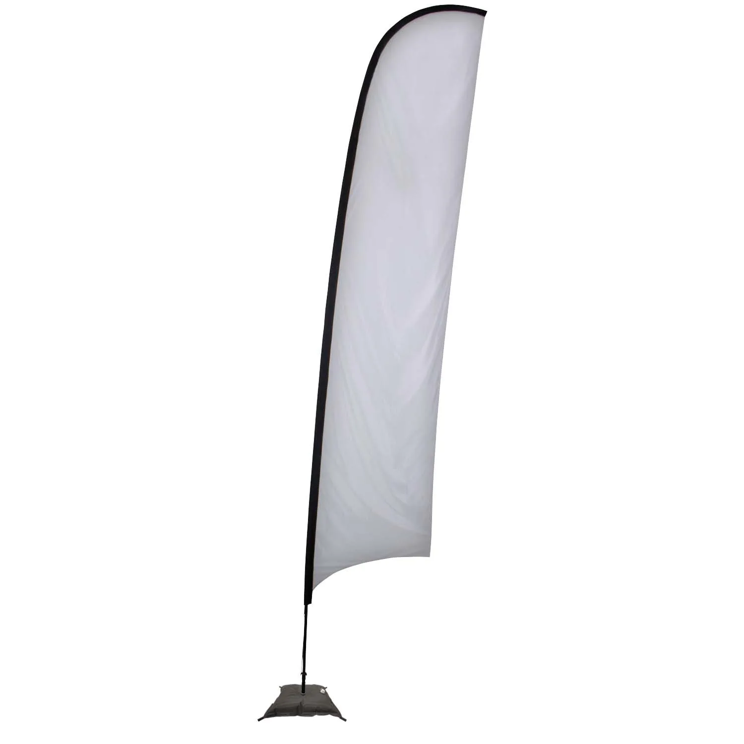 17' Elite Razor Nylon Sail Sign Flag, 1-Sided, Scissor Base view 2