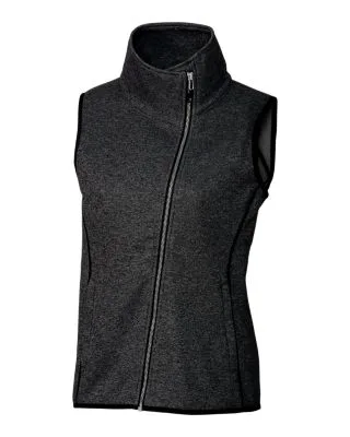Cutter & Buck Mainsail Sweater Knit Womens Asymmetrical Vest view 2