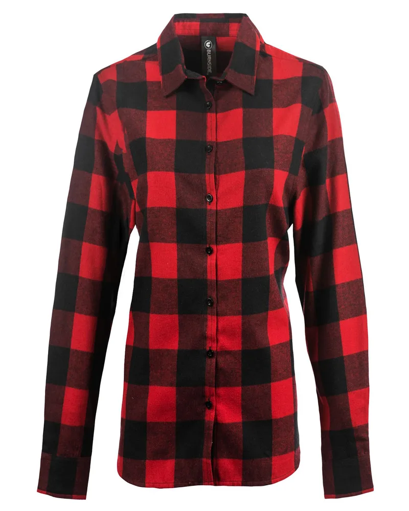 Burnside Ladies' Boyfriend Flannel view 5