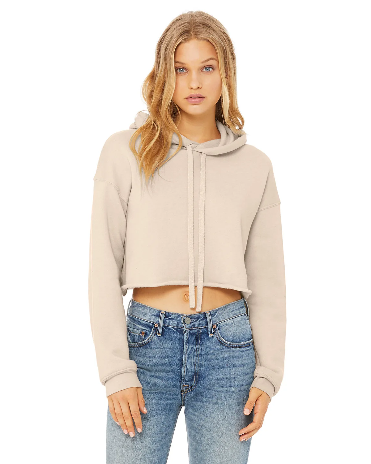 BELLA+CANVAS Ladies' Cropped Fleece Hoodie view 5