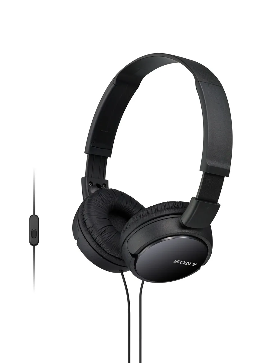 Sony ZX Series Black Wired Headphones w/Mic