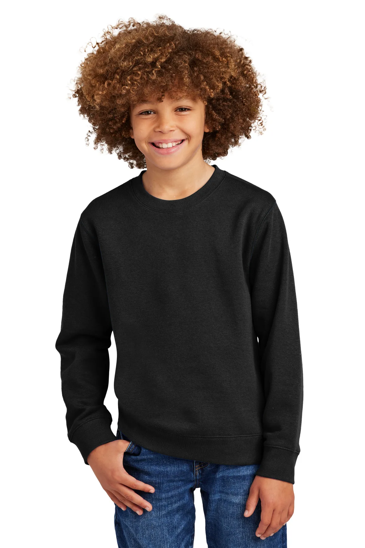 District® Youth V.I.T.™ Fleece Crew — Black