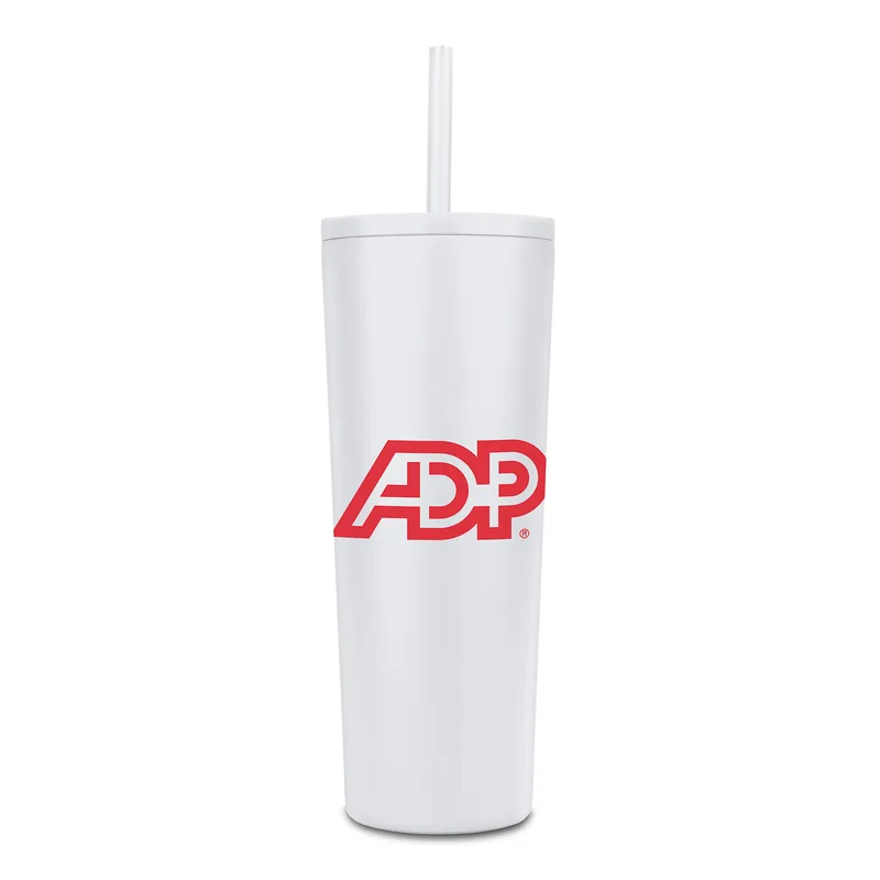 27 Oz. Natick Double Wall SS Mug w/Straw view 3