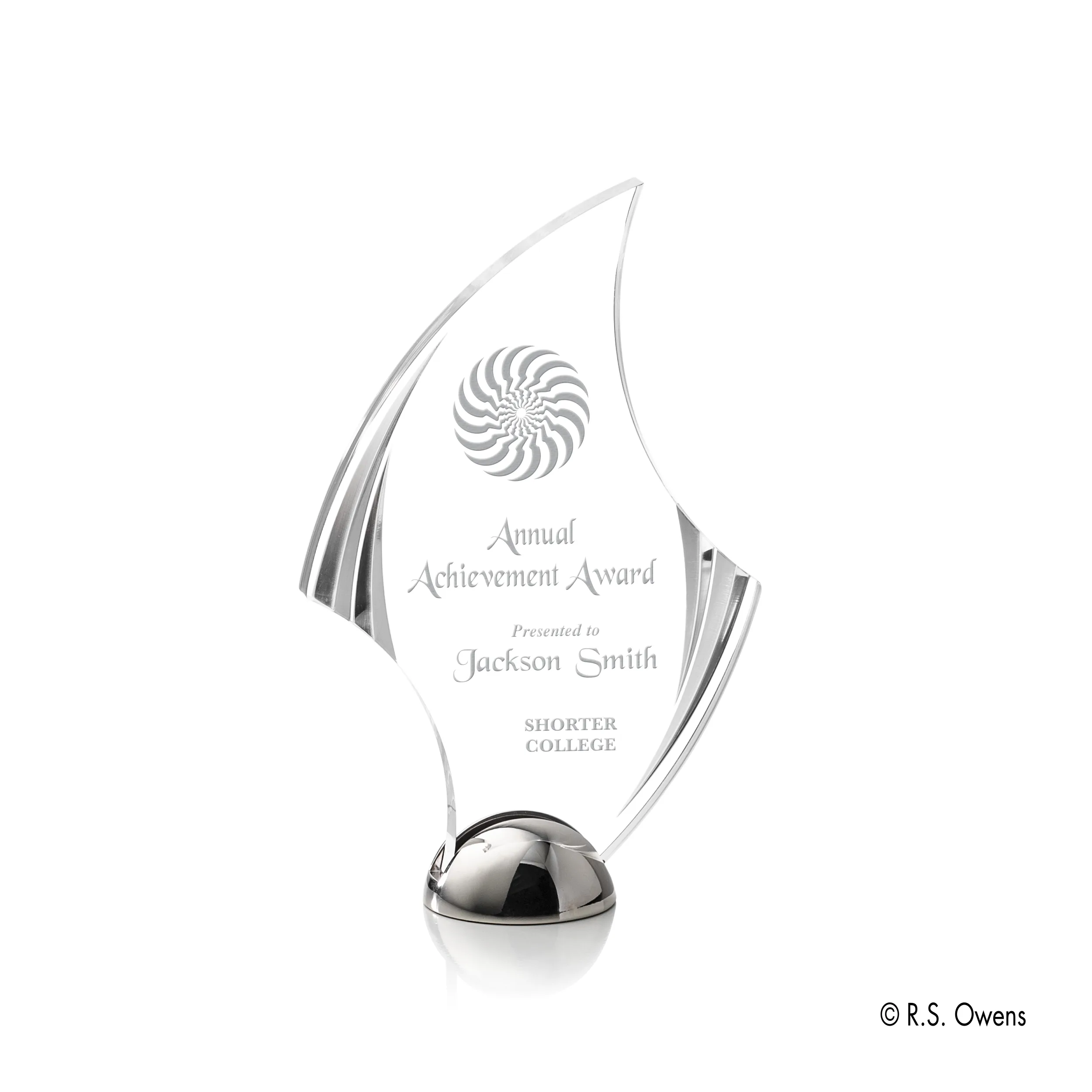 Laser Engraving, Silver 5" x 8"