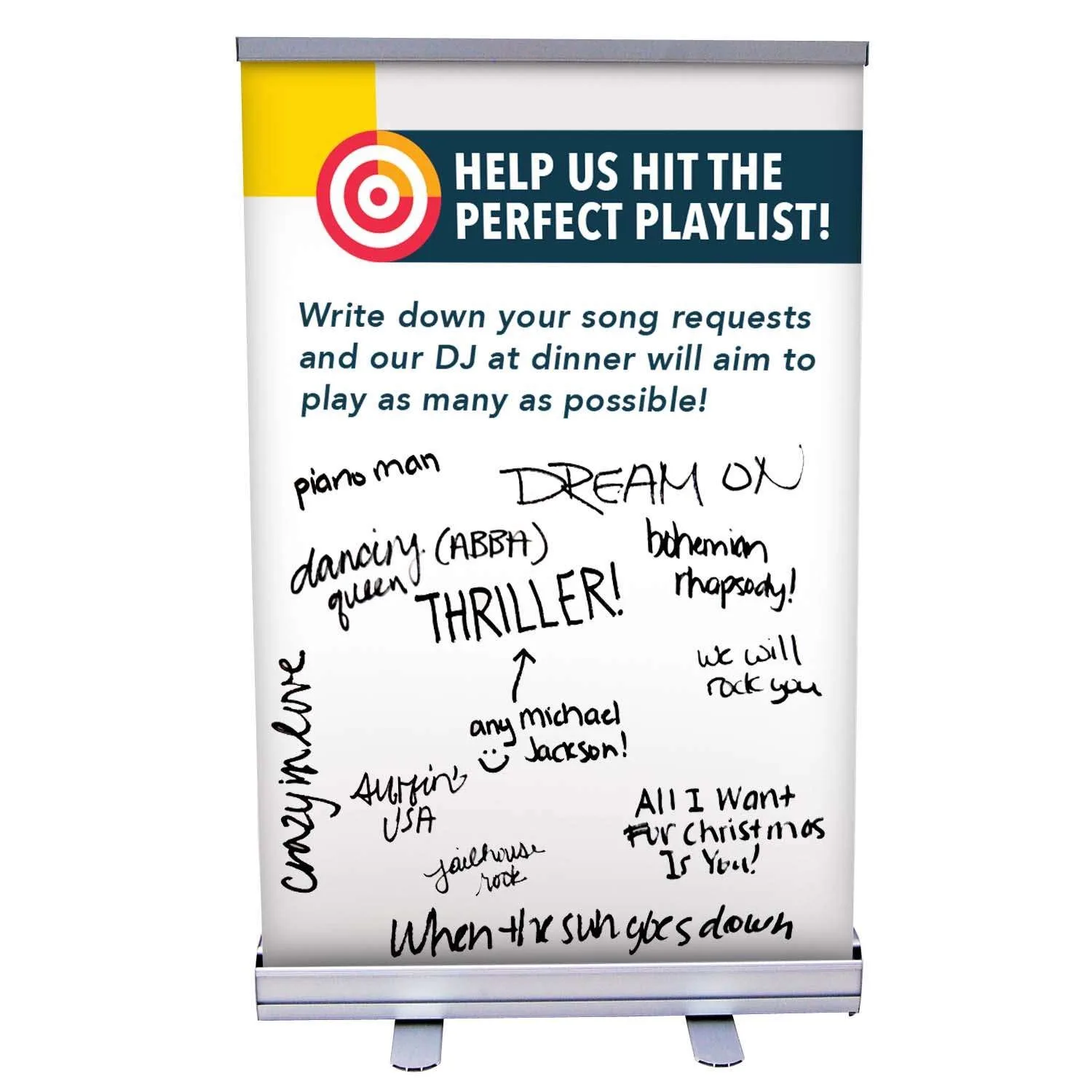 24" Economy Tabletop Retractor Kit (Dry-Erase Media) view 3