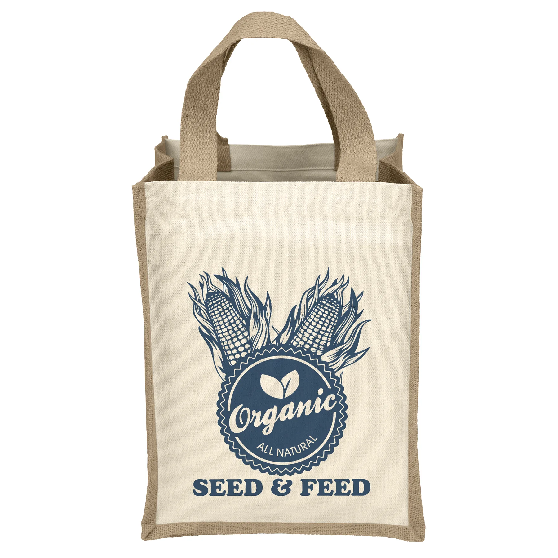 Mimi™ - Natural Tote - Screen Print (10" x 8" x 13")