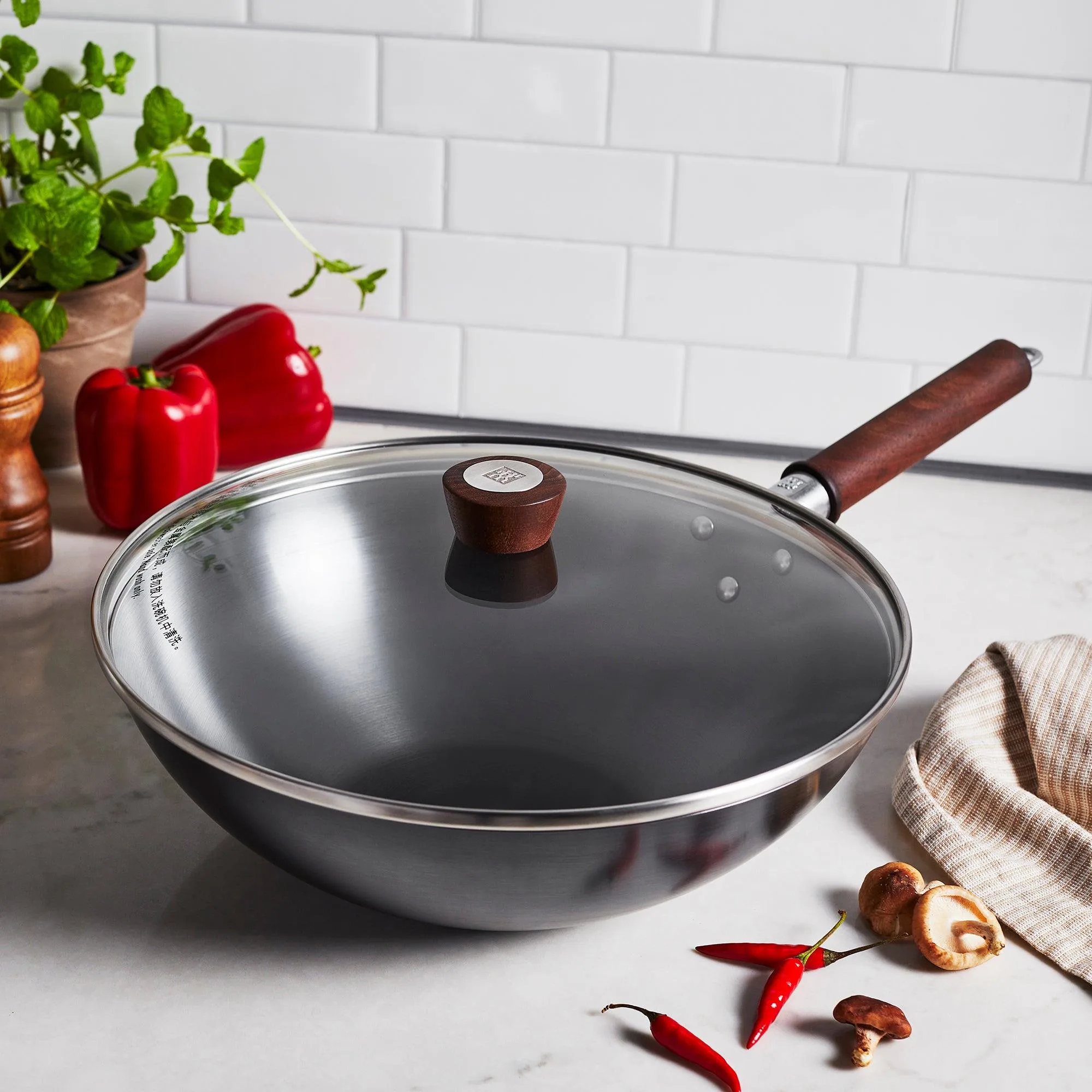 Zwilling Dragon 12" Carbon Steel Wok W/ Lid