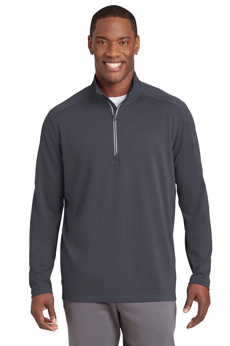 Sport-Tek® Sport-Wick® Textured 1/4-Zip Pullover. view 2
