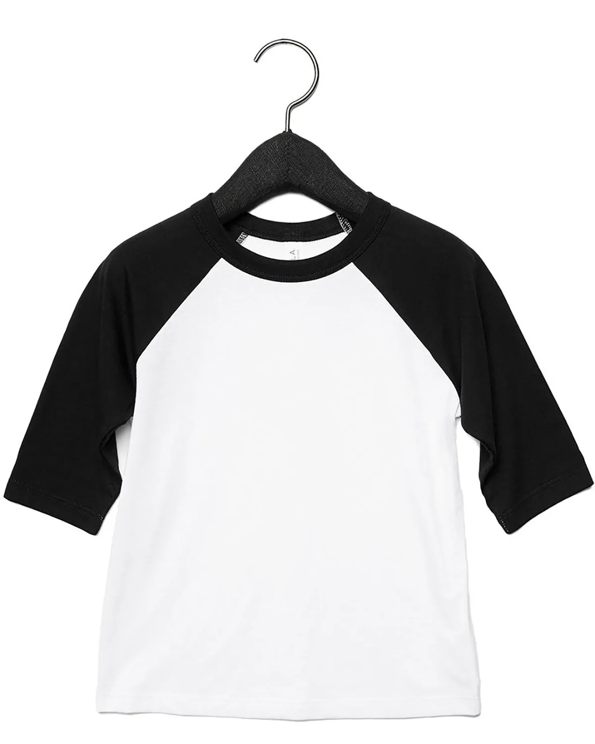 BELLA+CANVAS Toddler Three-Quarter Sleeve Baseball T-Shirt
