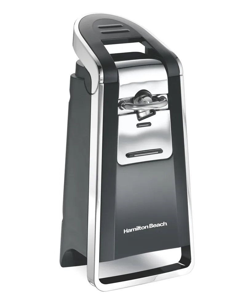 Hamilton Beach Smooth Touch Electric Can Opener, Black And Chrome