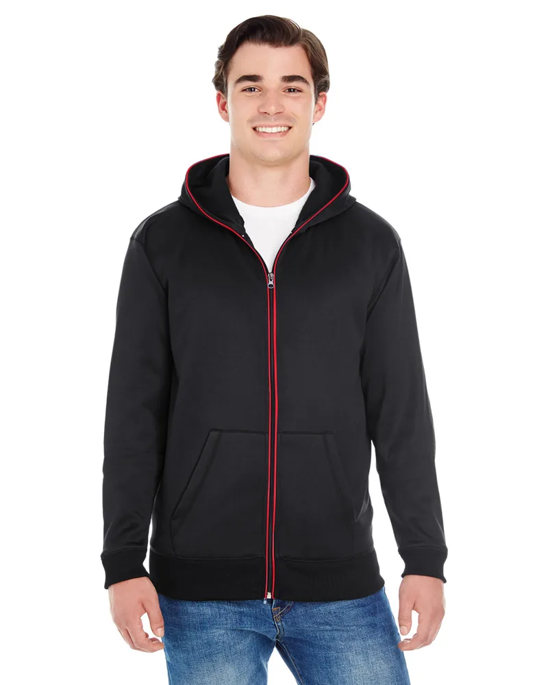 J AMERICA Adult Glow Full-Zip Hood view 3