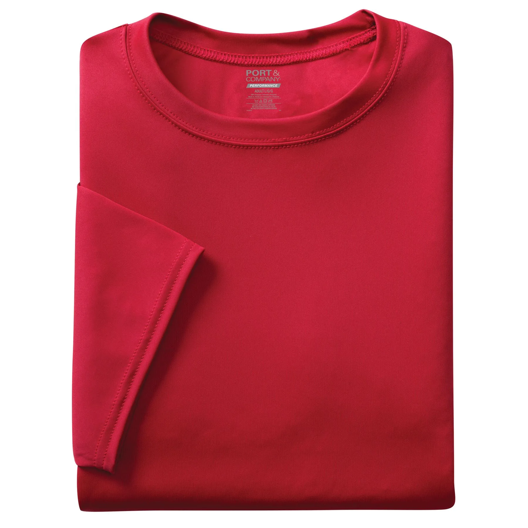 Red Blank Folded View