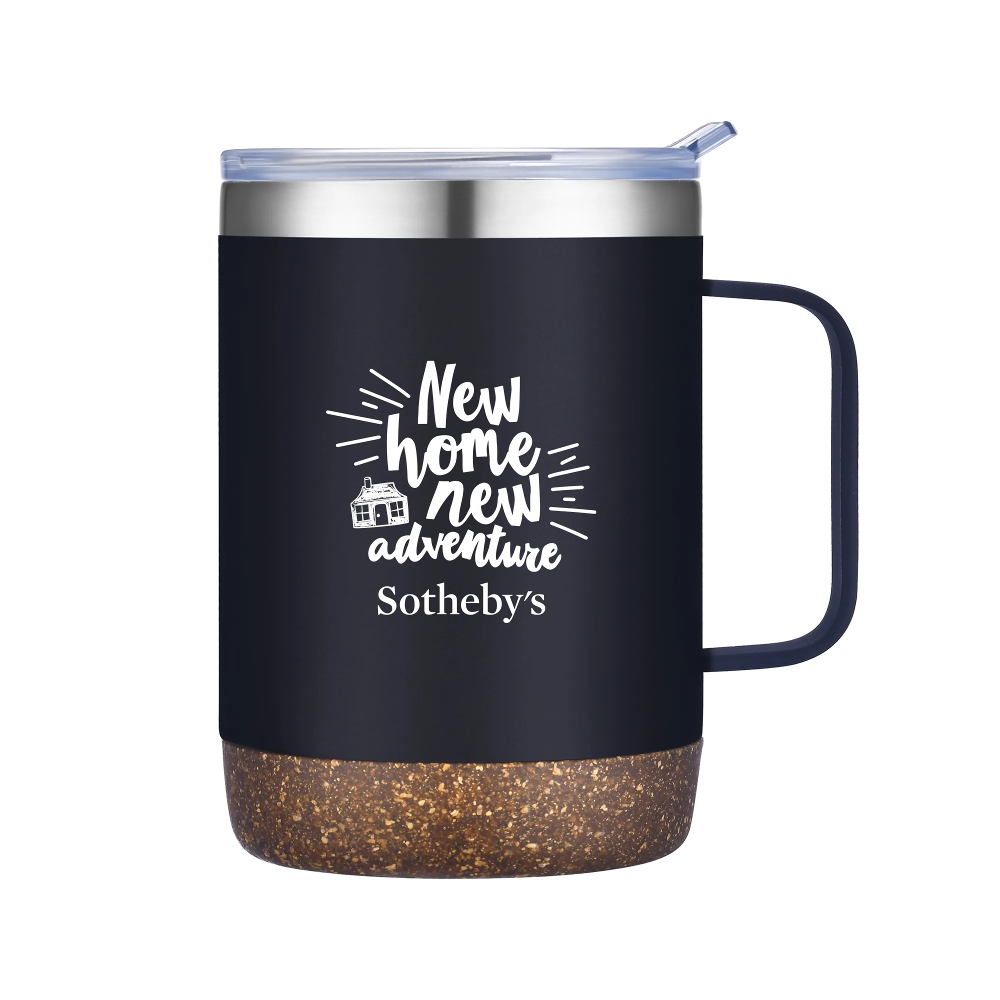 12 oz. Vacuum Mug with Cork Bottom view 2