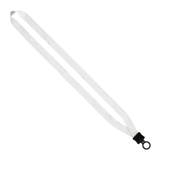 1/2" Dye-Sublimated Lanyard with Plastic Clamshell and Plastic O-Ring view 3