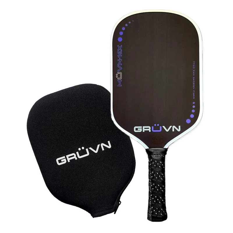 GRUVN Muvn-16X Pickleball Paddle Size 16.5'' - Black/Purple
