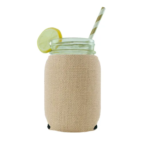 Burlap Jar Kaddy view 2