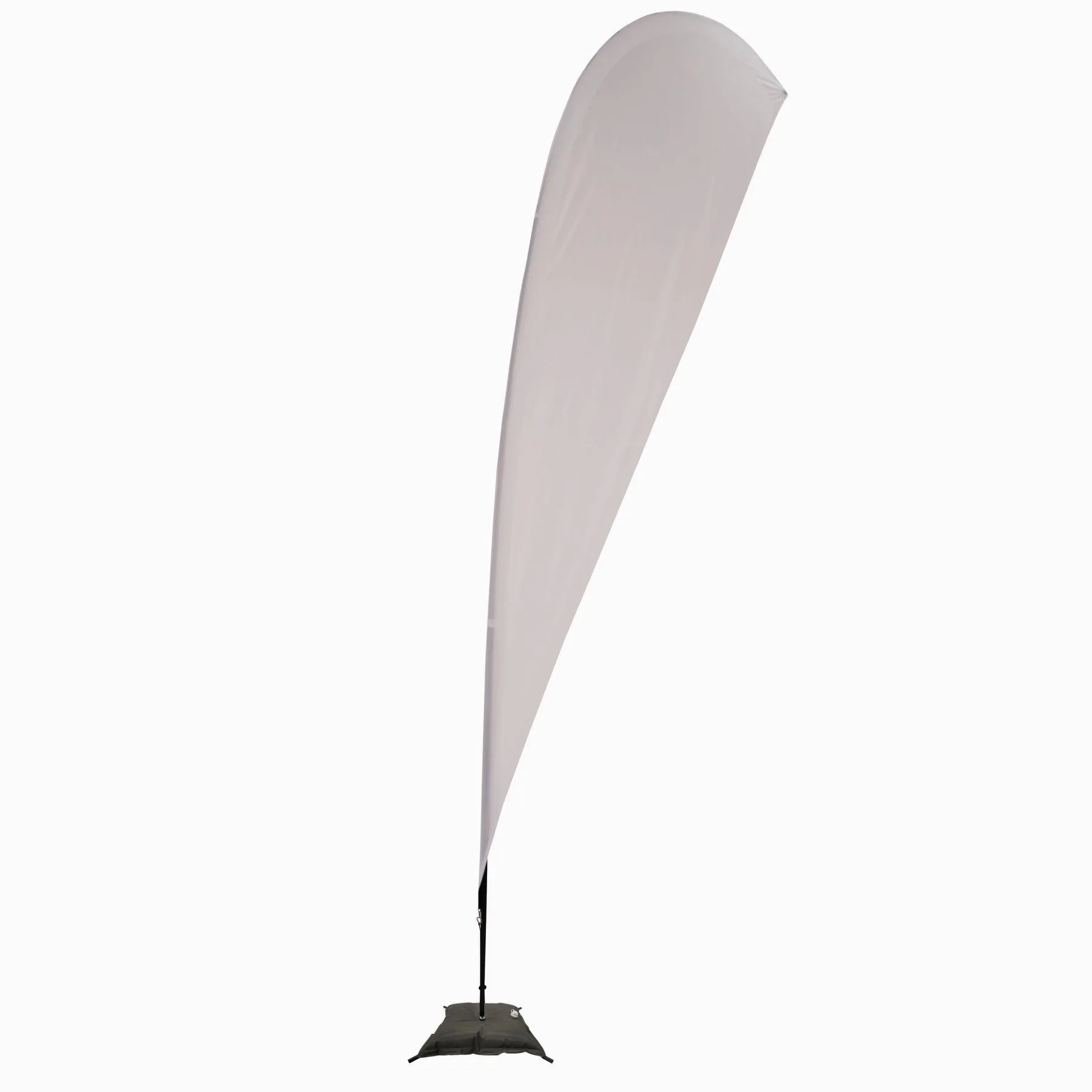 15' Streamline Teardrop Sail Sign Flag 1-Sided, Scissor Base view 2