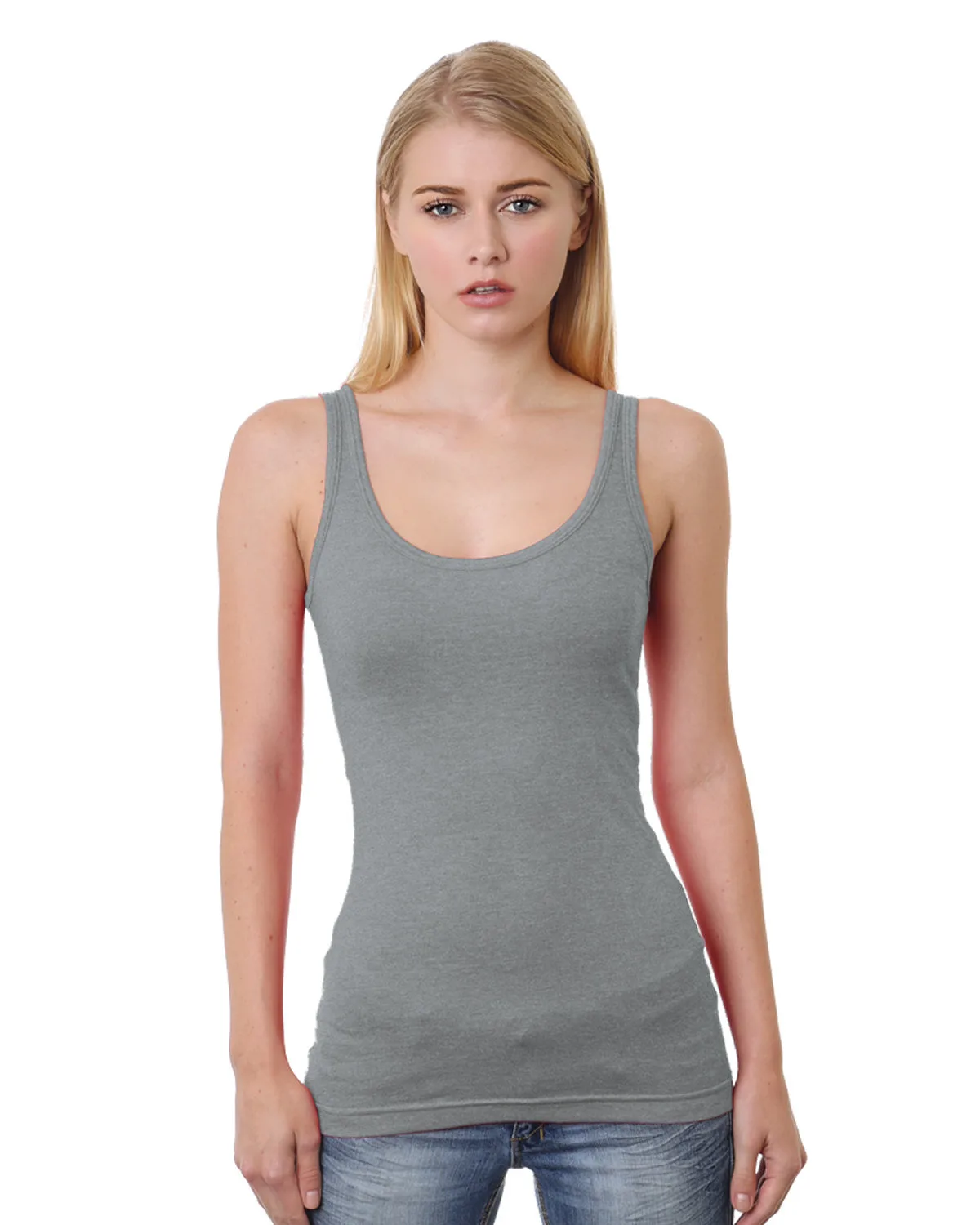 BAYSIDE Ladies' USA Made Tank Top view 3