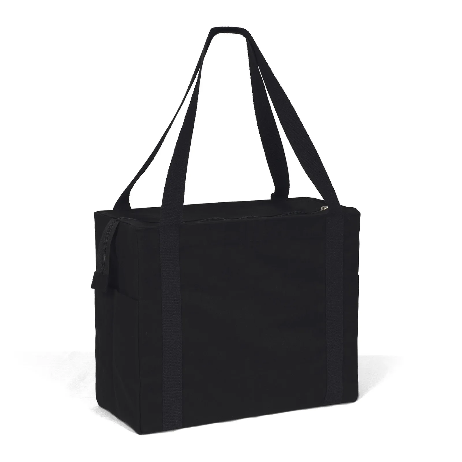 Jeremy™ Deluxe Canvas Zipper-Close Tote - Sparkle (18" x 8" x 15") view 2