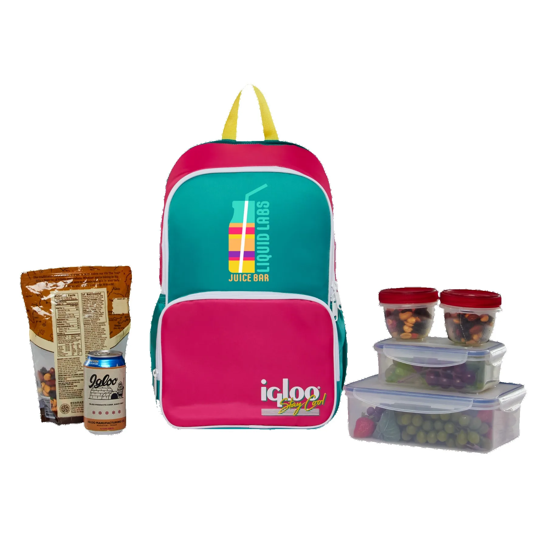 Igloo® Retro 20-12 Oz. Can Backpack (Lilac Breeze/Powder Blue)
