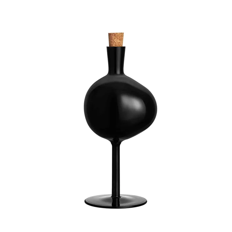 Kosta Boda Bod Bottle Black Xl