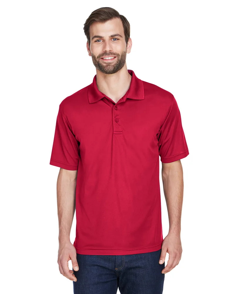 ULTRACLUB Men's Cool & Dry Mesh Piqué Polo view 3