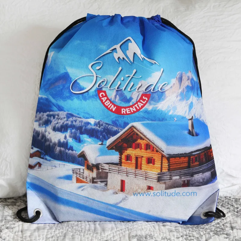 Sublimated Non-Woven Drawstring Backpack