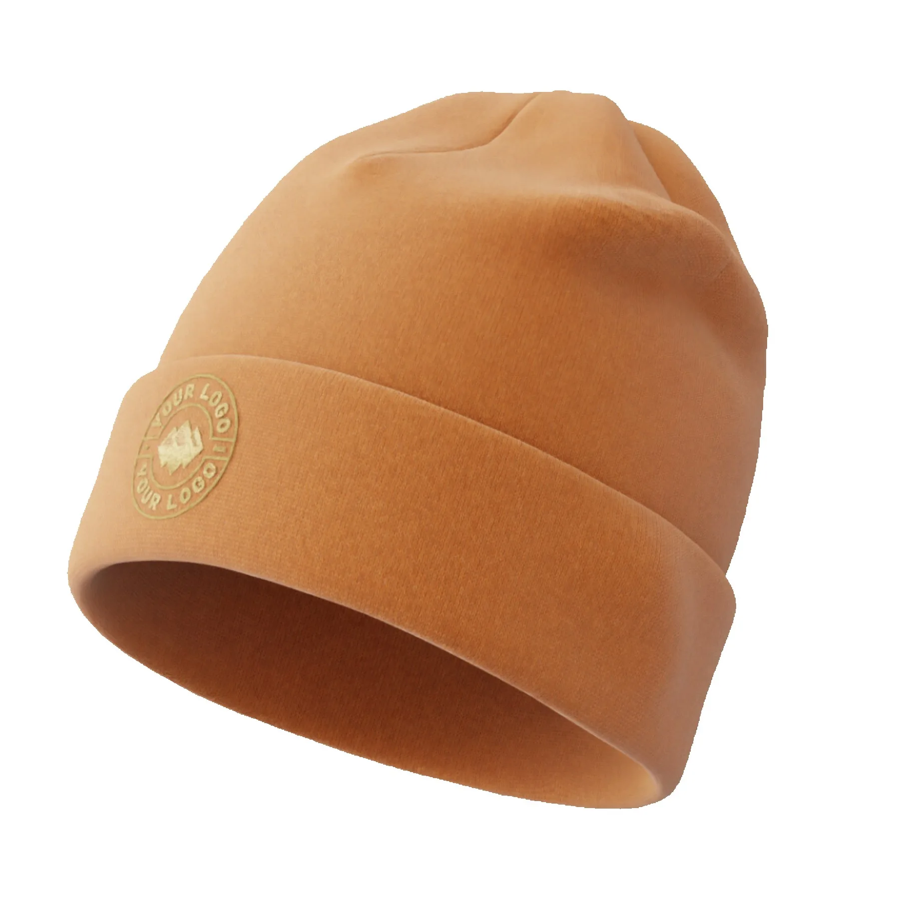 Stock Beanie with Embroidery 5K Stitches with Cuff view 2