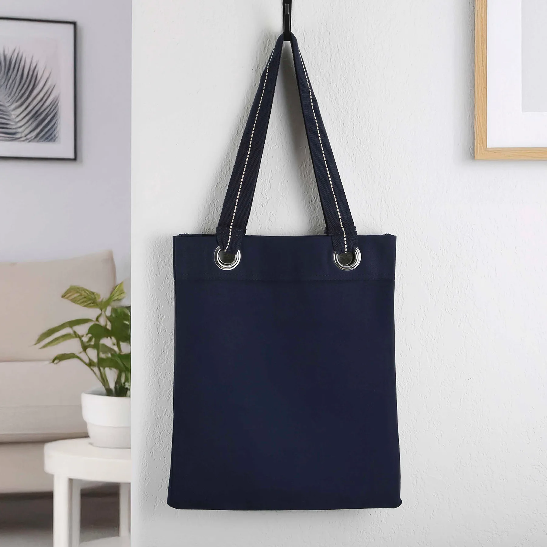 12 oz. Cotton Canvas Tote w/Large Grommets view 2