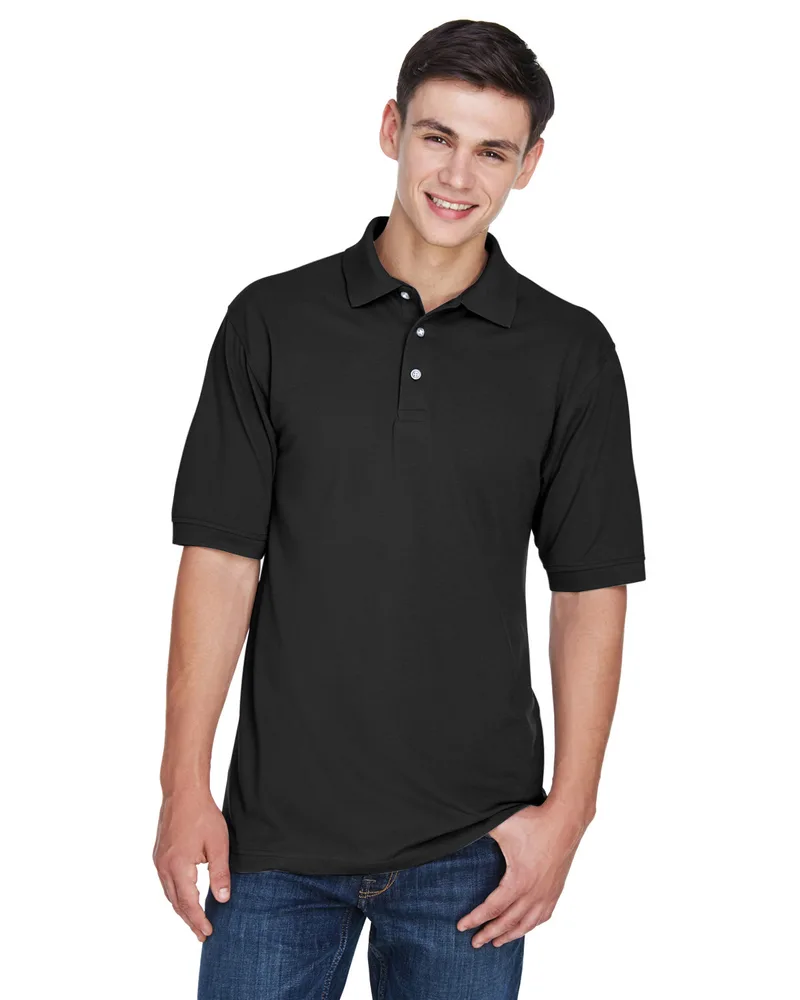 Harriton Men's Easy Blend™ Short Sleeve Polo Shirt