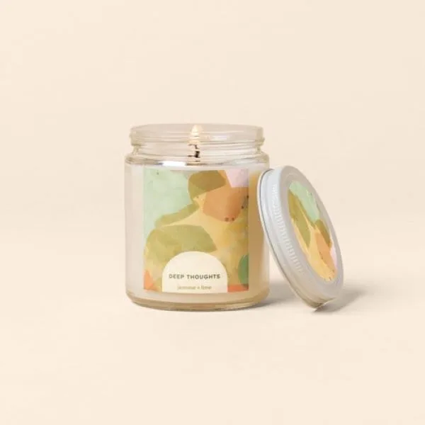 Glass Jar Candle w/Lid - Label view 7