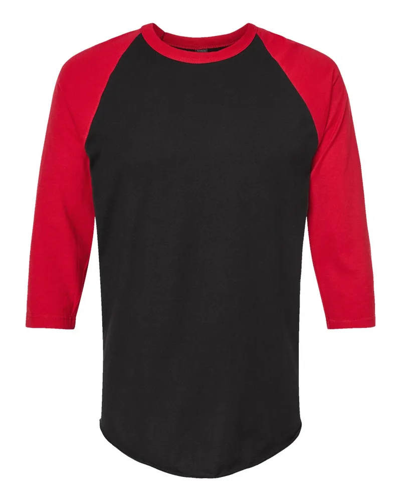 Tultex® Unisex Fine Jersey Raglan T-Shirt view 4
