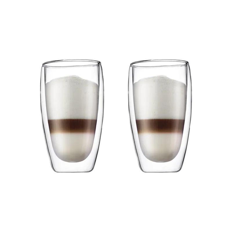 Bodum 2Pc Pavina Double Wall 15Oz Drinking Glasses