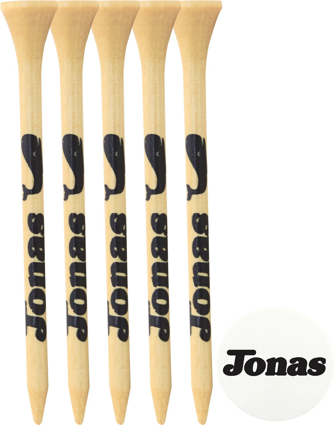 5 Golf Tees & Ball Marker Pack