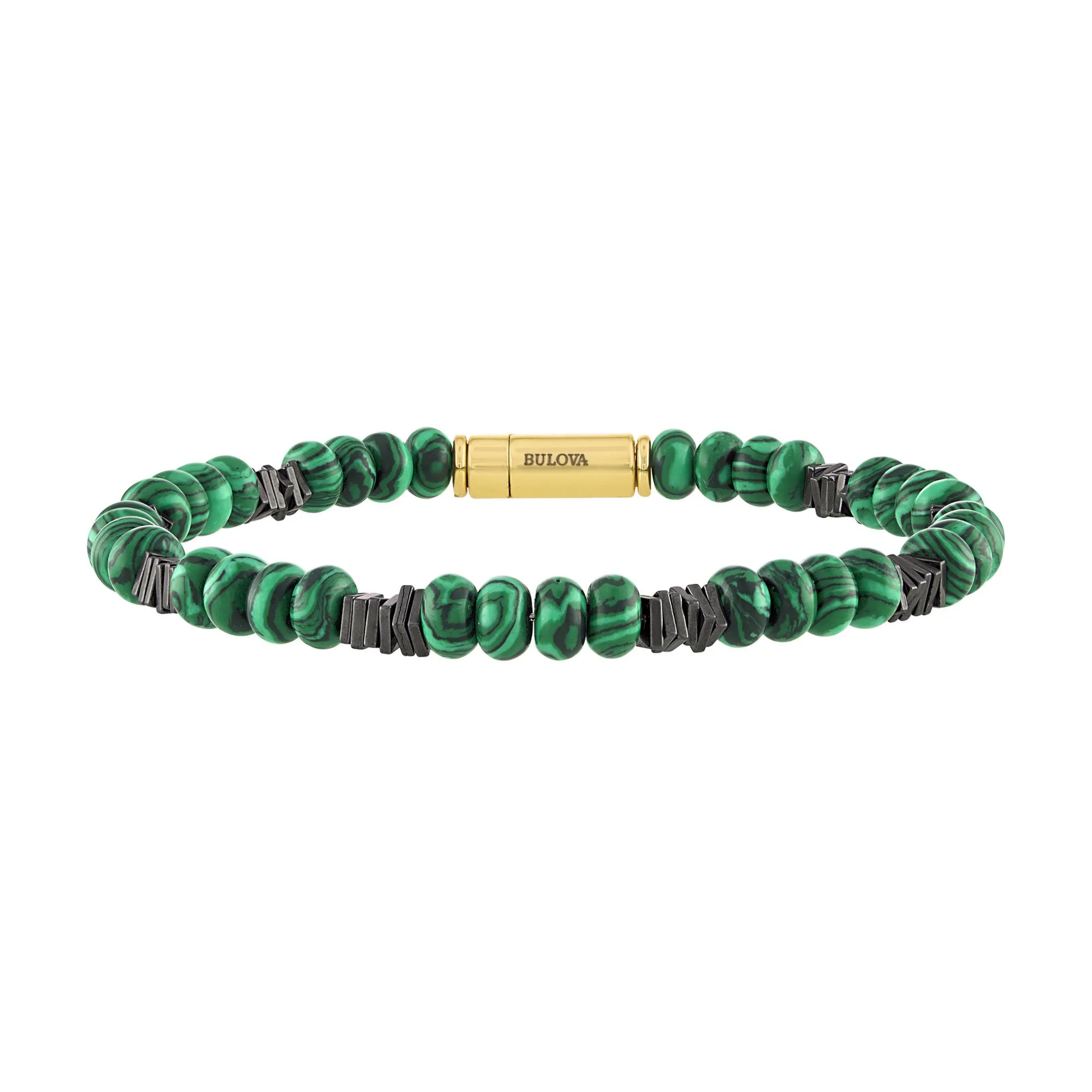 Bulova Jewelry Marine Star Green Beaded Bracelet - Large