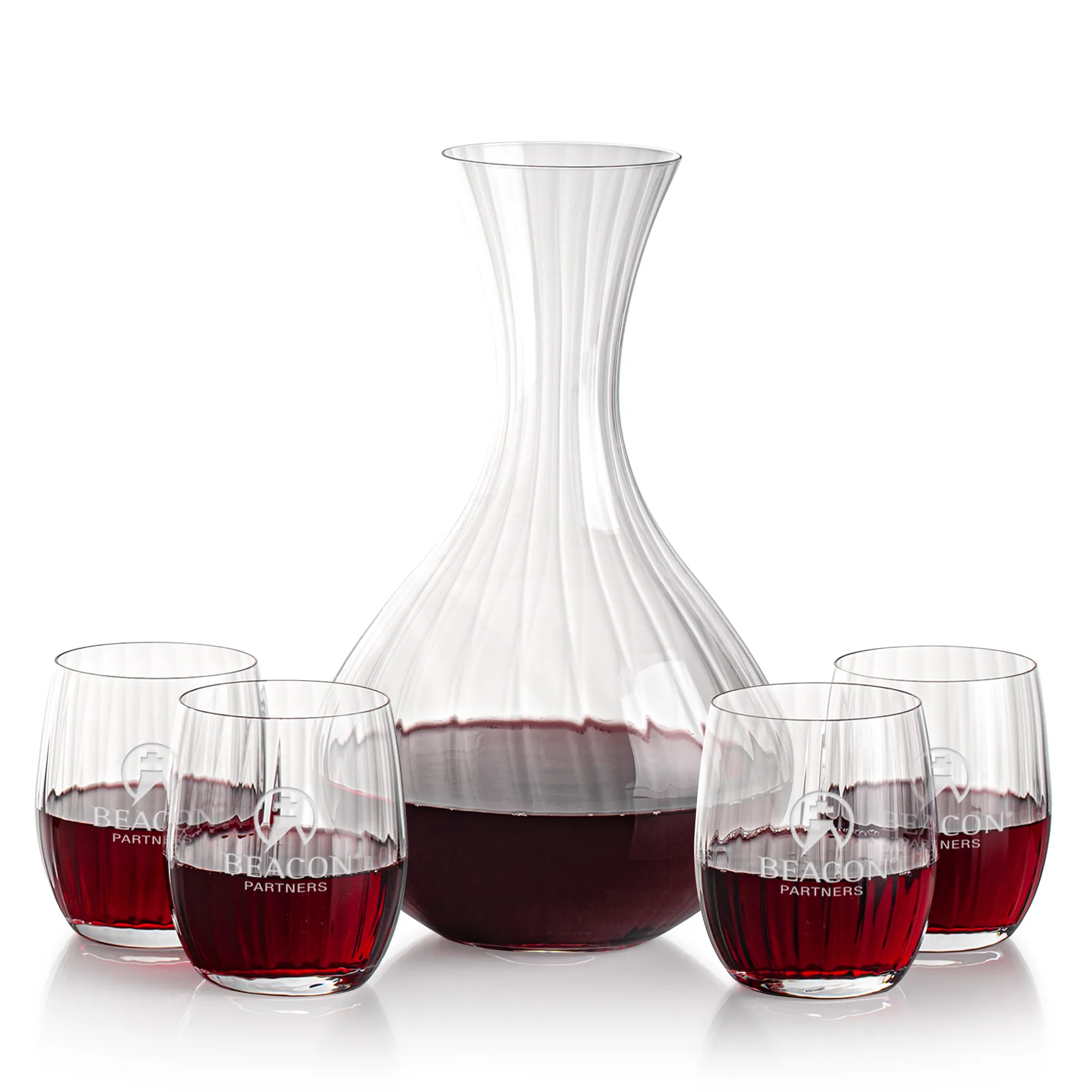 Carafe Stemless Set, Amerling Wine Set, Carafe & 4 Stemless