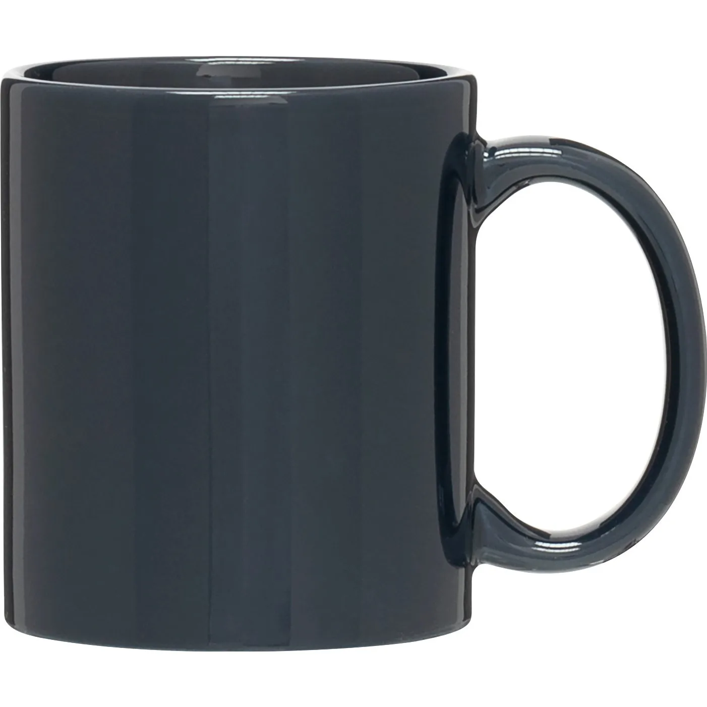 11 oz C-Handle Ceramic Mug (Navy Blue) view 2